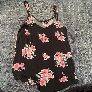 Loose flowy torrid floral tank top